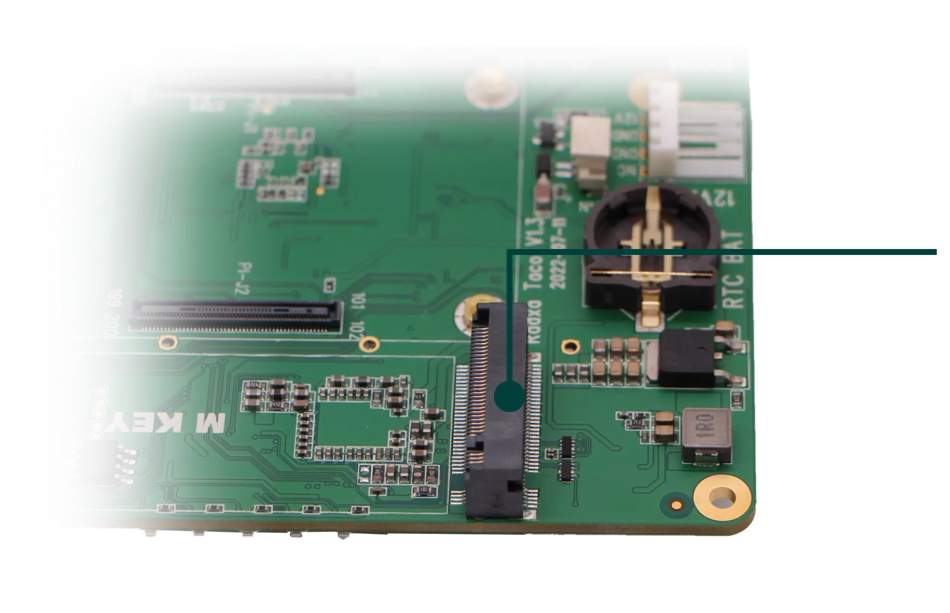 One M.2 M Key for NVMe SSD