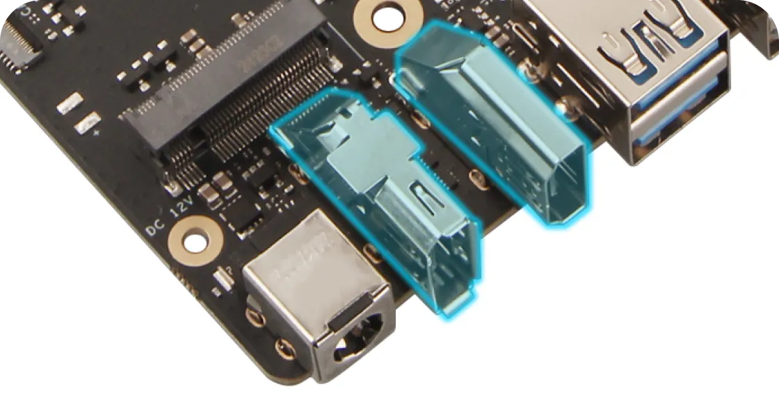 Supports simultaneous output via DP / HDMI interfaces