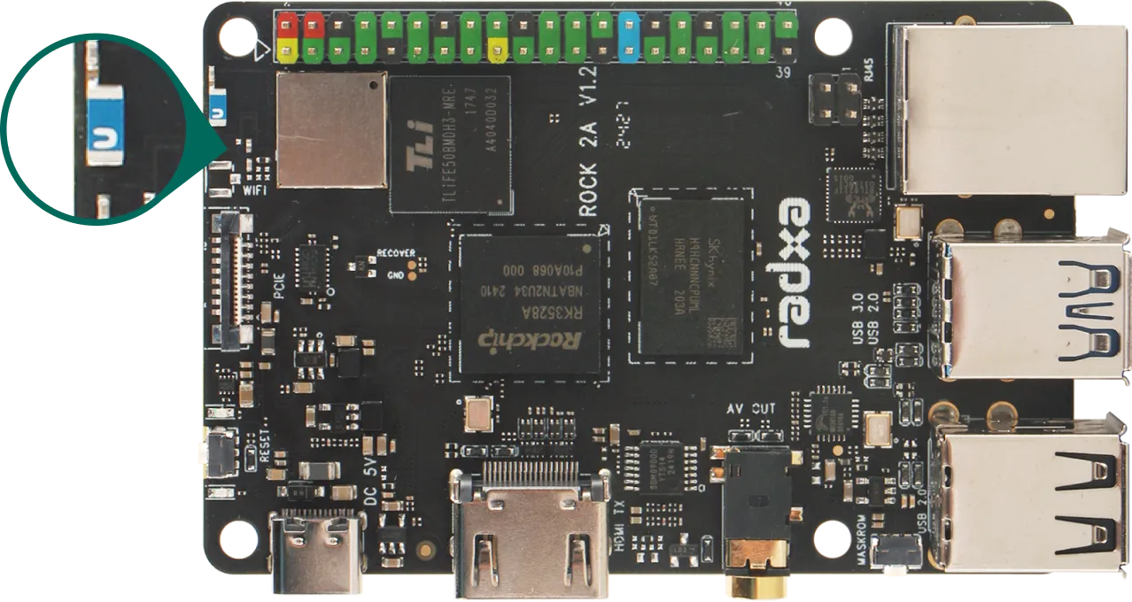 Onboard Antenna or Antenna Connector Optional